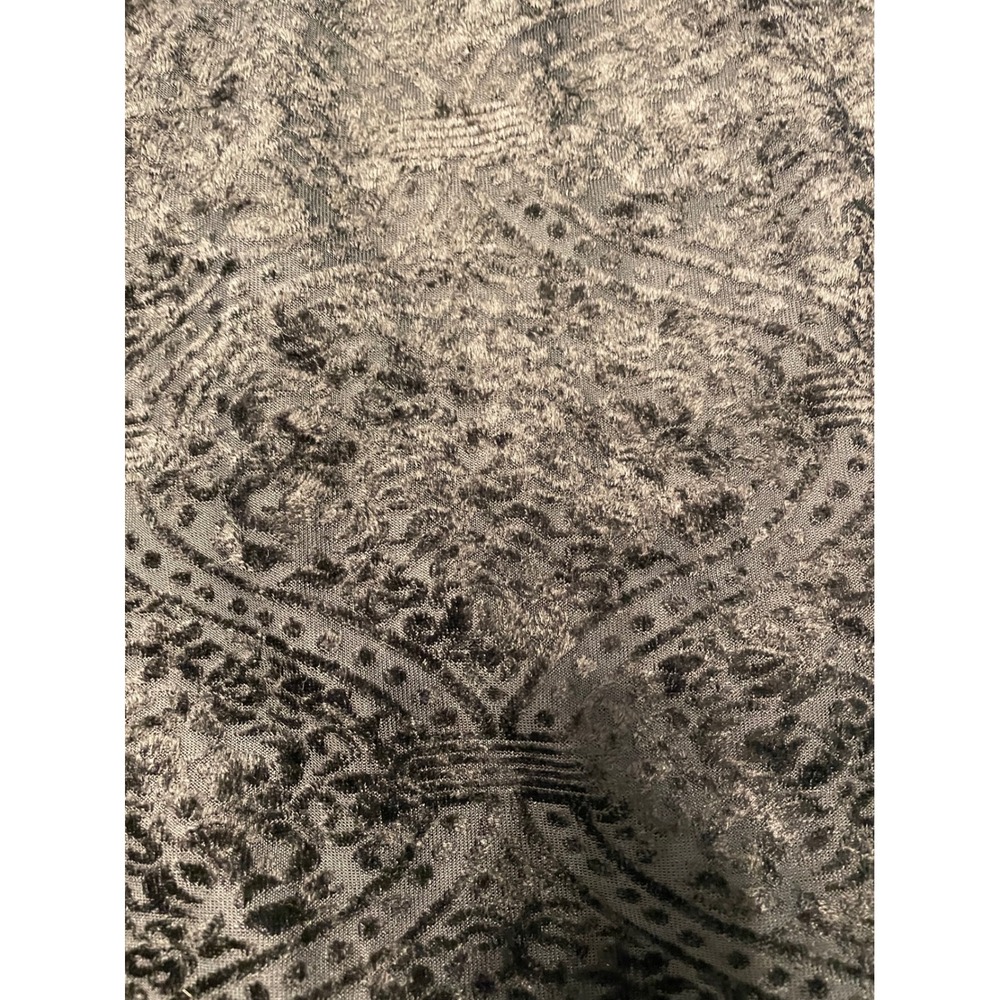 C: O P E Brown Velvet Burnout Paisley Print Asymmetrical Hem Tank Dress Size S - Picture 4 of 6